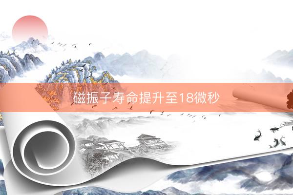磁振子寿命提升至18微秒