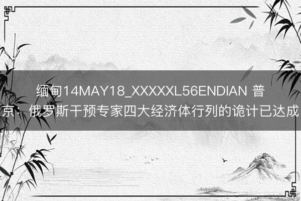 缅甸14MAY18_XXXXXL56ENDIAN 普京：俄罗斯干预专家四大经济体行列的诡计已达成